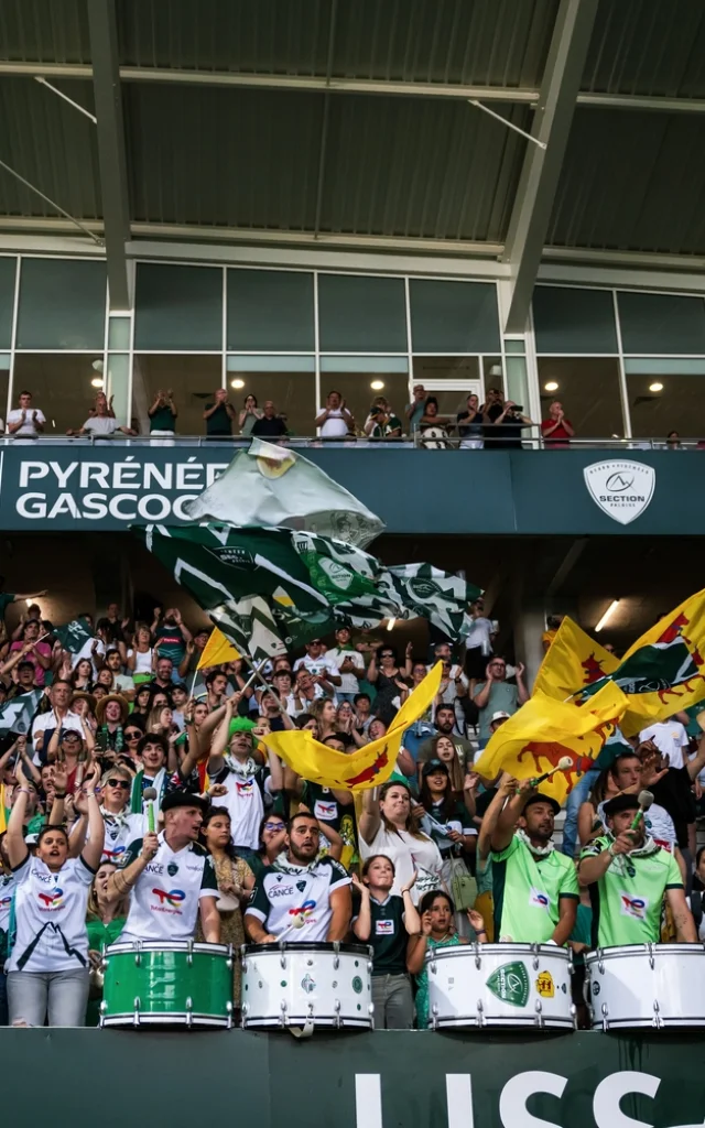 Pau, FRANCE - May 11 : during the Top 14 match between Section Paloise and Oyonnax at Stade du Hameau on May 11, 2024 in Pau, FRANCE. (Photo by Romain Perchicot)
