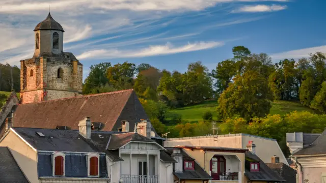 2023 Nay Autumn November Landscape Church and Hills Otcpn