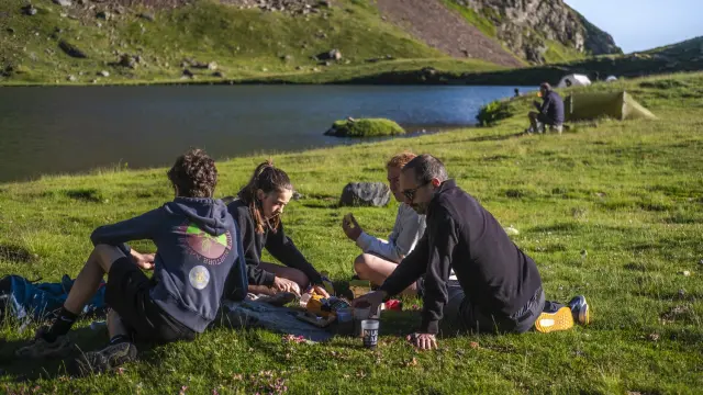 Gourette - Pique-nique au lac d'Anglas